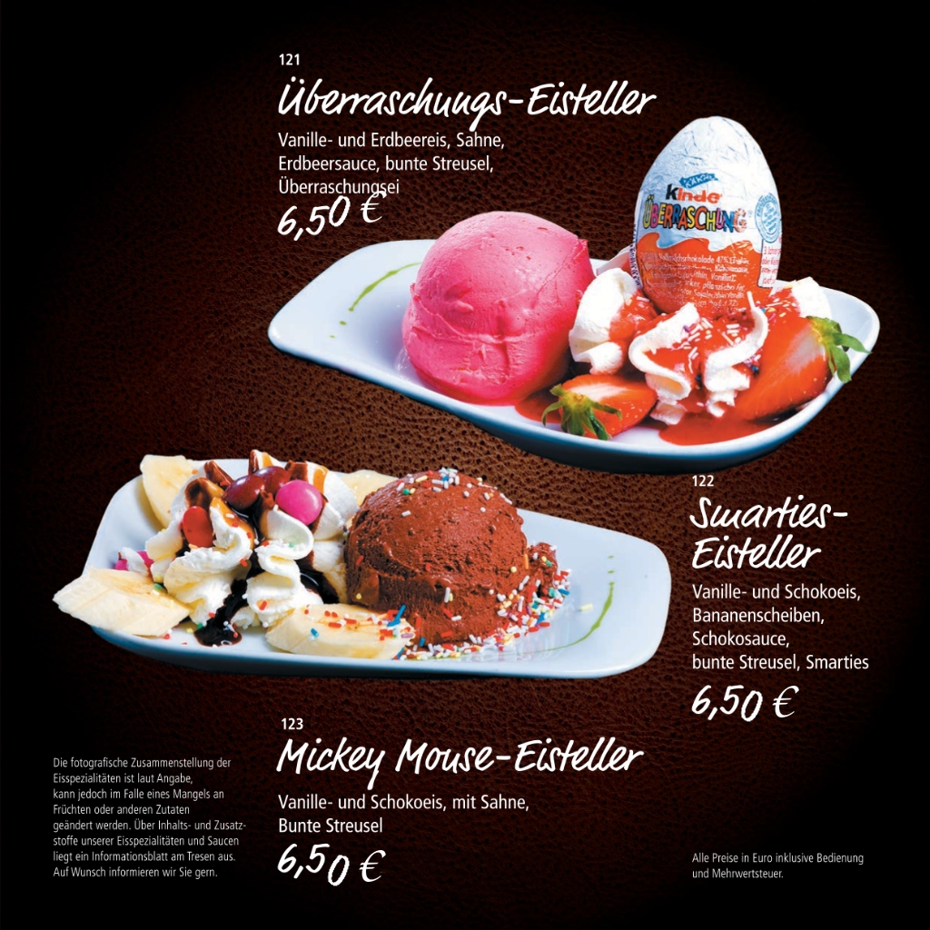 Kinder-Eisteller (Überraschungs-, Smarties- & Mickey Mouse-Teller)